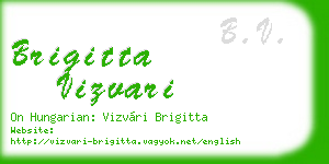 brigitta vizvari business card
